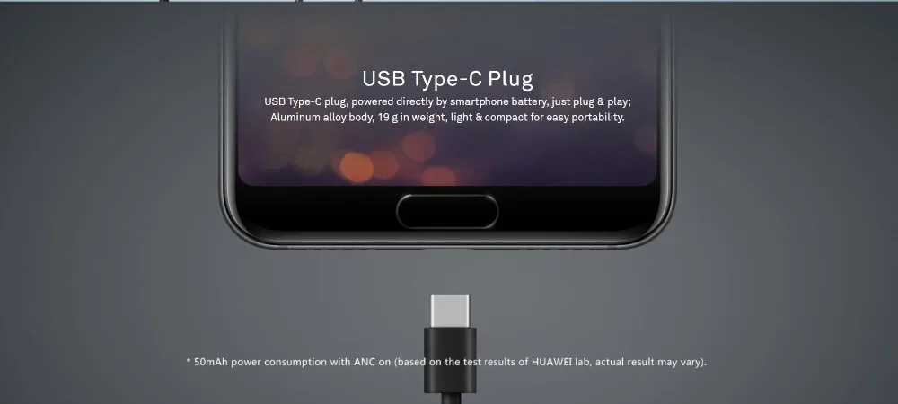 HUAWEI наушники с шумоподавлением 3 CMQ3 разъем usb type C гарнитура гибридные наушники для телефонов P20 mate 20 Pro X