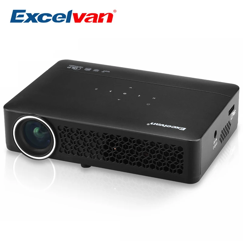  Excelvan DLP800WM DLP Projector Android 4.4 OS 1280*800 Resolution 400Ansi Support 1080p Business Conference Home Theater Beamer 