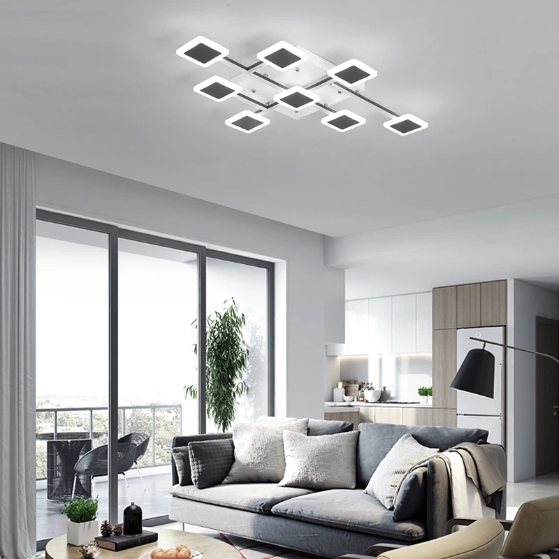 

Minimalism Modern LED Ceiling Lights Brown Frame Creative ceiling lamp Home Decor Lighting For Livingroom Bedroom light fixtures