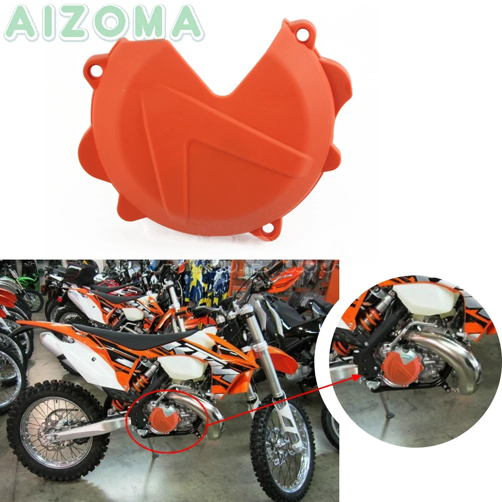 

Orange Motocross Clutch Guard Cover Engine Side Protection Case For KTM SX XC EXC XCW 250/300 2013-2017