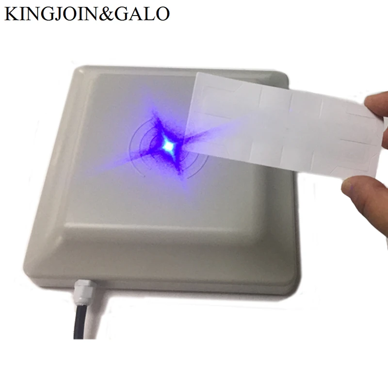 UHF RFID card reader 6m long distance range with 8dbi Antenna RS232/RS485/Wiegand Read Integrative UHF Reader