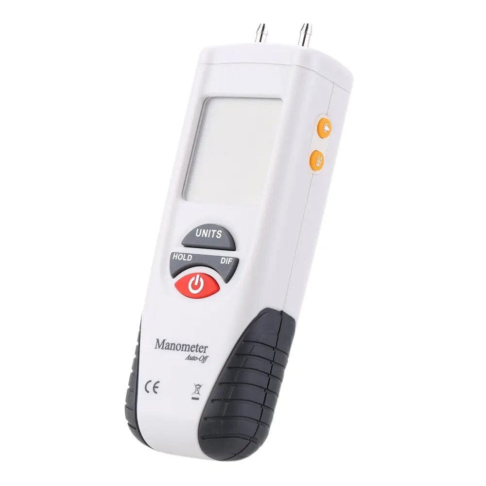 LCD HT-1890 Digital Manometer Air Pressure Meter Pressure Gauges Differential Gauge Kit + Case+Retail Box Data Hold 11 Units LCD HT-1890 Digital Manometer Air Pressure Meter Pressure Gauges Differential Gauge Kit + Case+Retail Box Data Hold 11 Units