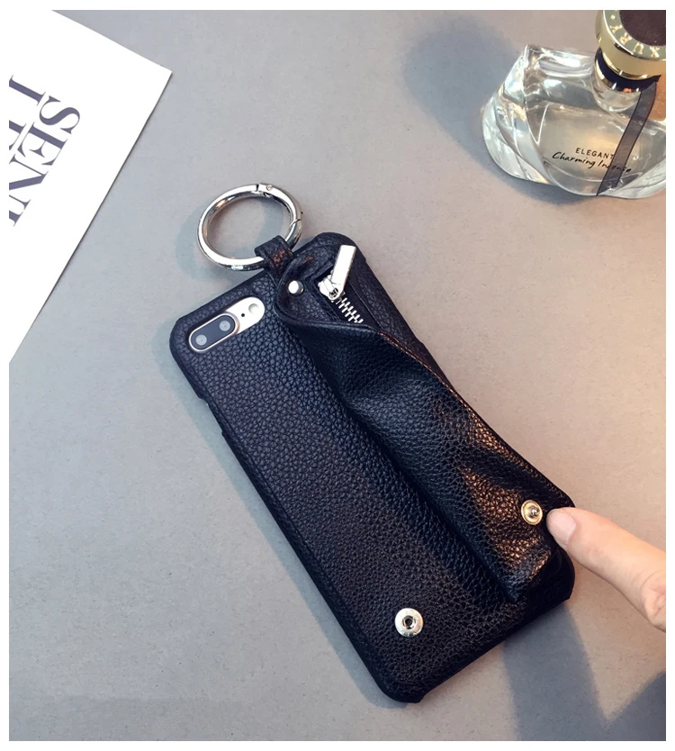 iphone 8 leather case Couples Case for iPhone 12 Case Luxury PU Leather Wallet Zipper Handbag Stand Case For iPhone 11 XS 6 6S 7 8 Plus With Ring Card iphone 8 plus silicone case