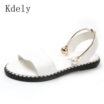 

Women Sandals Flip Flops 2018 New Summer Fashion Rome Slip-On Breathable Non-slip Shoes Woman Slides Solid Casual Female