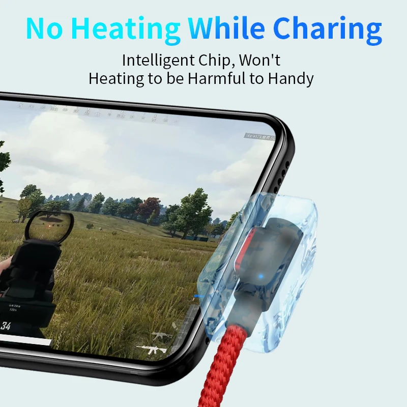 GREENPORT 90 درجة كابل مغناطيسي المصغّر Usb كابل 3A سريع شاحن Usb-C البيانات الحبل ل iphone سامسونج الهاتف المحمول شاحن التكيف