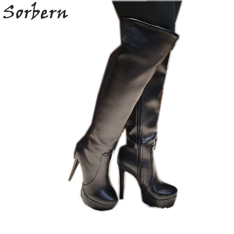 wide width platform boots