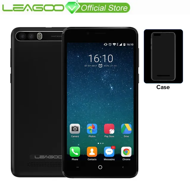 LEAGOO P1 Pro 4G мобильный телефон двойной сзади Камера 4000 мАч 2 ГБ Оперативная память 16 ГБ Встроенная память 5,0 "HD ips Android 7,0 MT6737 четыре ядра смартфон