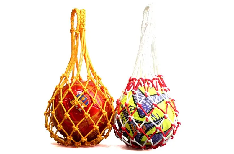 Hot!1PC Nylon Net Bag Carry Mesh Volleyball Basketball Holder bag