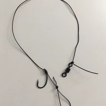 5 X Карп Рыбалка волос установок 25 фунтов линии кожи с тефлоновым покрытием микро-колючая Изогнутые хвостовика T покрытием hooklink для Карп буровые установки