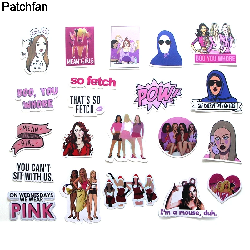 Patchfan 20 шт. креативные Значки для девочек DIY декоративные наклейки стиль DIY PC настенный ноутбук чехол для телефона Скрапбукинг альбом A1921