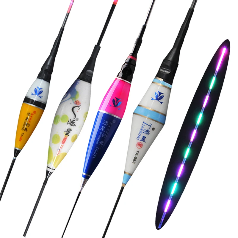 

New Luminous Electronic Float LED Fishing Float Bobbber Buoy Electric Float Light + Battery Deep Water Float Fishing Tackle