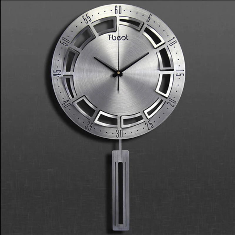 

Geekcook European Wall Clock Modern Simple Fashion Living Room Art Wall Clock Creative Drawing Room Silent Quartz Clock