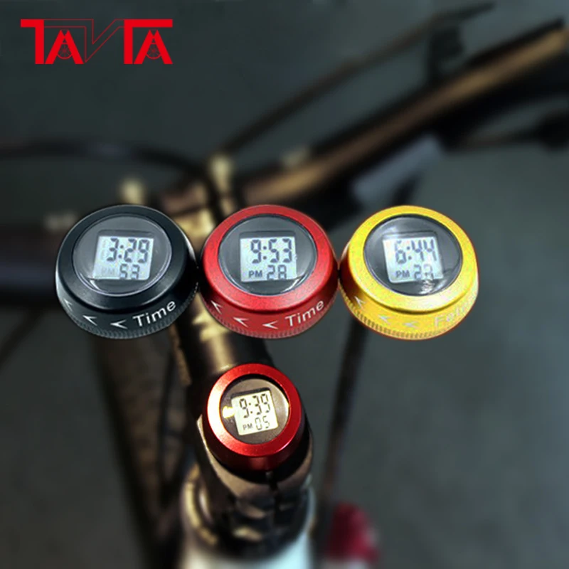 Original design Universal MTB bicycle headset cap electronic watch