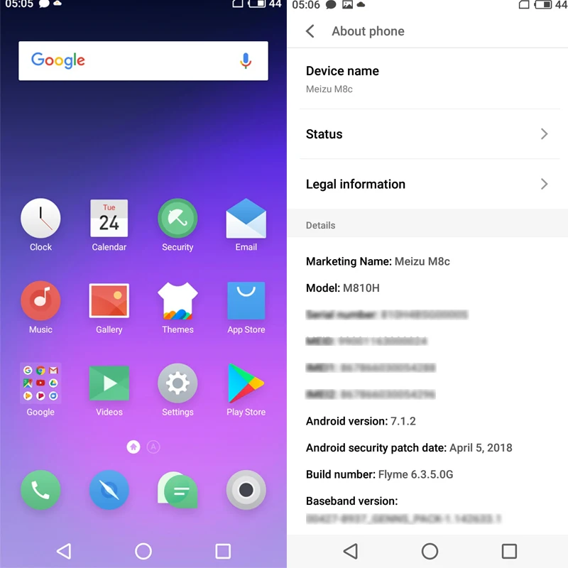 Meizu M8C M8 C 2 Гб Оперативная память 16 Встроенная глобальная версия мобильный телефон