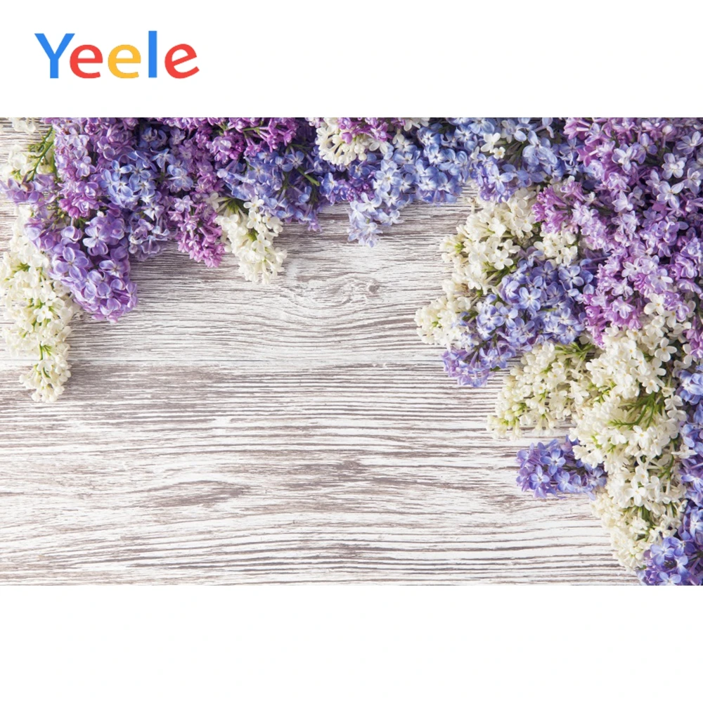 Yeele Vinyl Wood Spring Tassel Flowers Pet Doll Newborn Portrait Photography Backdrop Photo Background Digital Prop Photo Studio