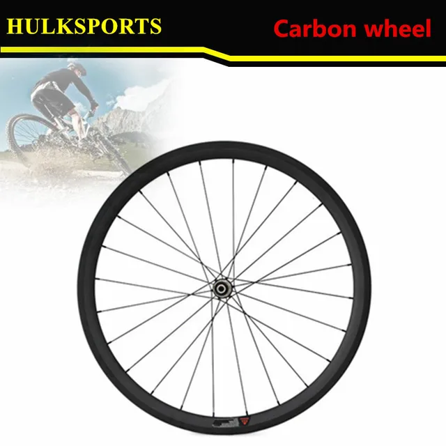 Cheap single wheel carbon wheels 38mm 700c road bike wheels ,bicycle wheels 38mm tubular HK-WH-38T-W23-C-F