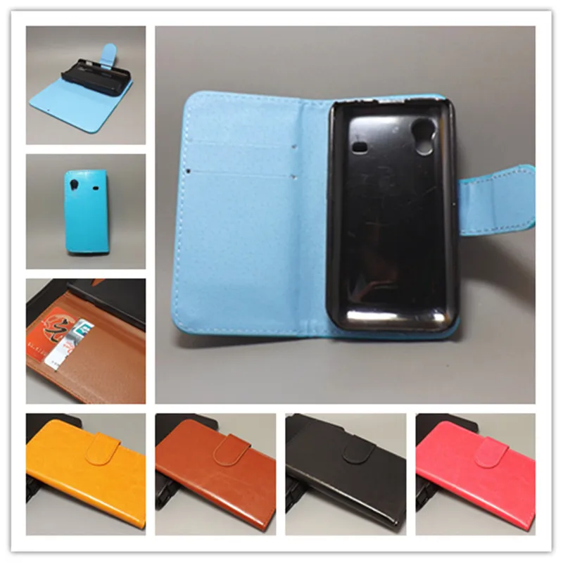Чехол Кошелек Crazy horse с двумя картами и 2 слотами для карт Samsung Galaxy Ace S5830 s5831 s5831i|wallet