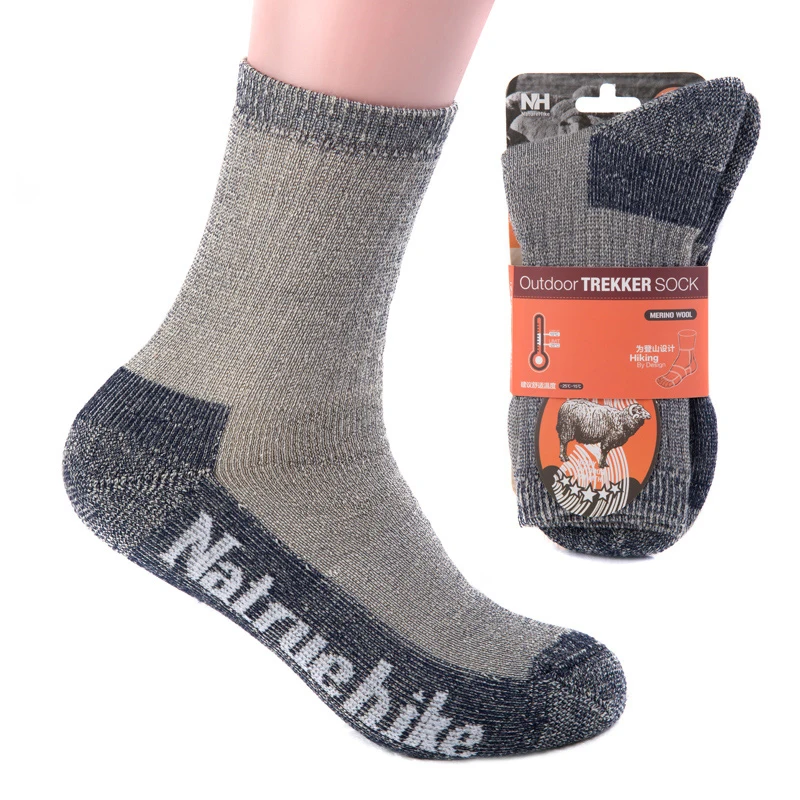 Naturehike Wool Socks Outdoor Hiking Adult Male Men Women Thick Winter