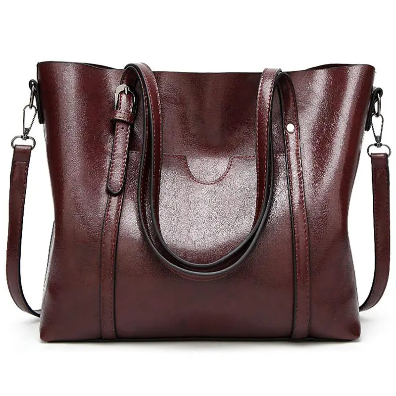 

Women Handbags PU leather shoulder bags Top handle Backpack Messenger Bag Coffee