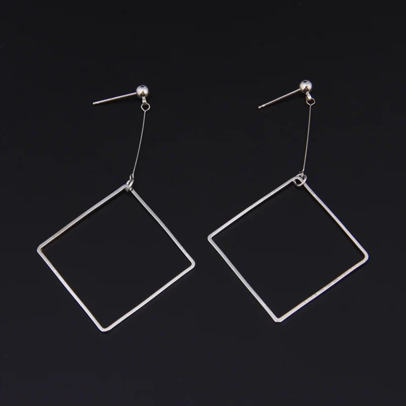 Geometric Square Stud Earrings (5)