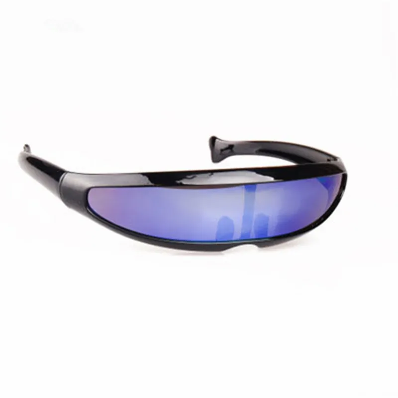 10//set Mirrored Narrow Futuristic Sunglasses Glasses Party Costume