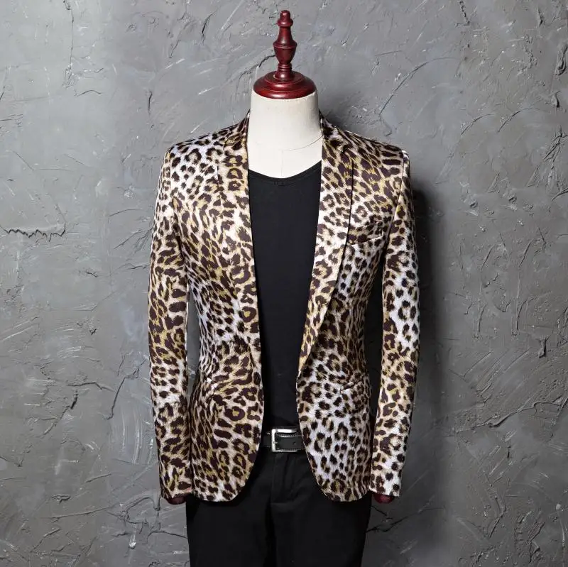 sequin leopard suit