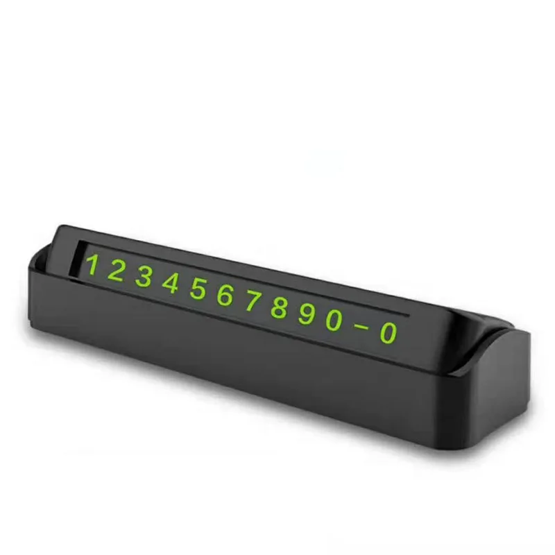 

Car Stop Sign Board Car Temporary Stop Sign Car Parking Phone Number Card Luminous Display Rotatable Vehicle Stickers