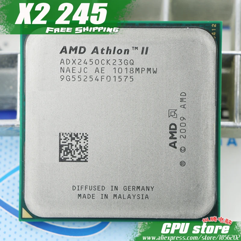 Процессор AMD Athlon II X2 245 cpu(2,9 ГГц/2 м/2000 ГГц) Socket am3 am2+ 938 pin, есть, Продаем X2 240 cpu