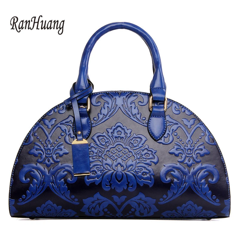 

RanHuang 2018 Chinese Style Women Handbags Vintage Handbags High Quality Pu Leather Shoulder Bags Women's Elegant Messenger Bags