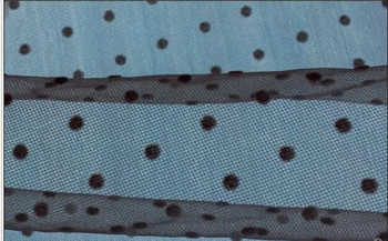 

67" 170cm width,5yards/lot , black flocked dot mesh tulle, spot grid mesh net soft tissue fabric, headband, veil, tutu, curtain