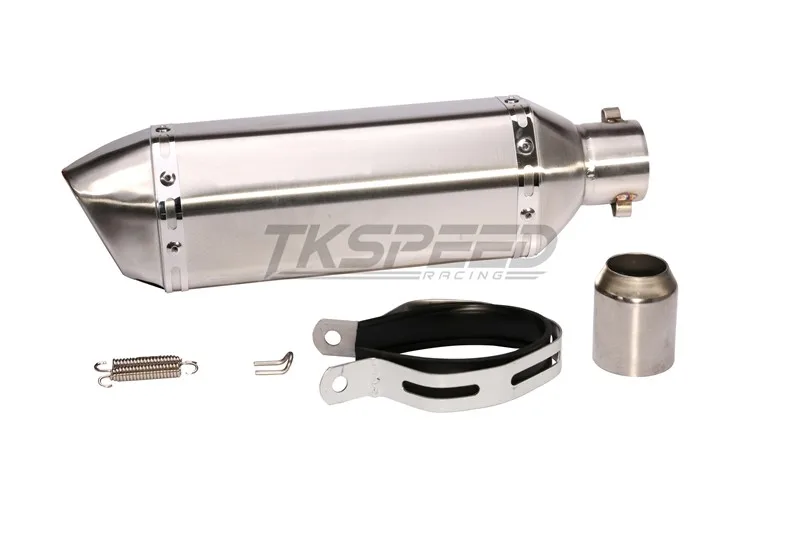 Tkspeed-51 мм Глушитель для CB400 CBR600 CBR1000 YZF R1 E6 GSXR600 GSXR750 мотогонок без наклейки