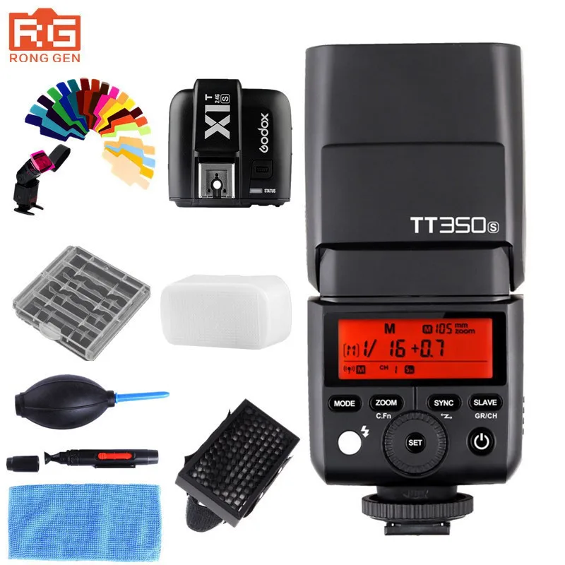 Беспроводная вспышка Godox TT350S Speedlite 2 4G Master & Slave 1/8000S HSS TTL для Sony A7II A7RII A7R + X1T S триггер