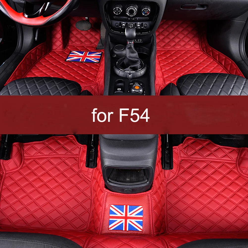 Для Mini Cooper Clubman F55 F54 Красный Водонепроницаемый Всепогодный коврик коврики 1 комплект