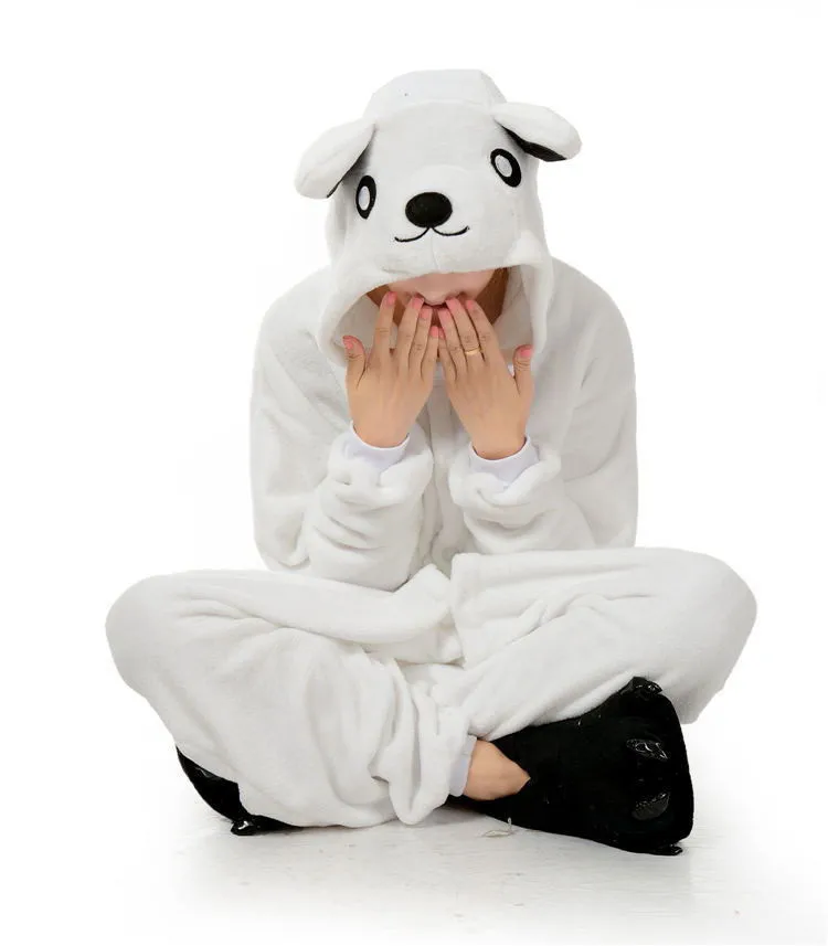 

Kigurumi Adult Anime Polar Bear Onesie Cosplay Costume Unisex Cartoon Umbreon Pajamas Party For Men Women