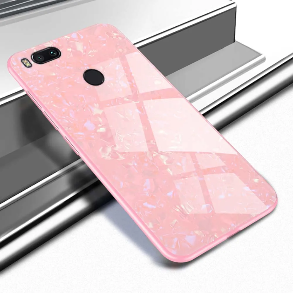 YIESOM Tempered Glass Case For Xiaomi Mi A1 5X Back Cover Shell Soft TPU Bumper Phone Case For Xiaomi MiA1 Mi5X Case Coque 5.5  (8)