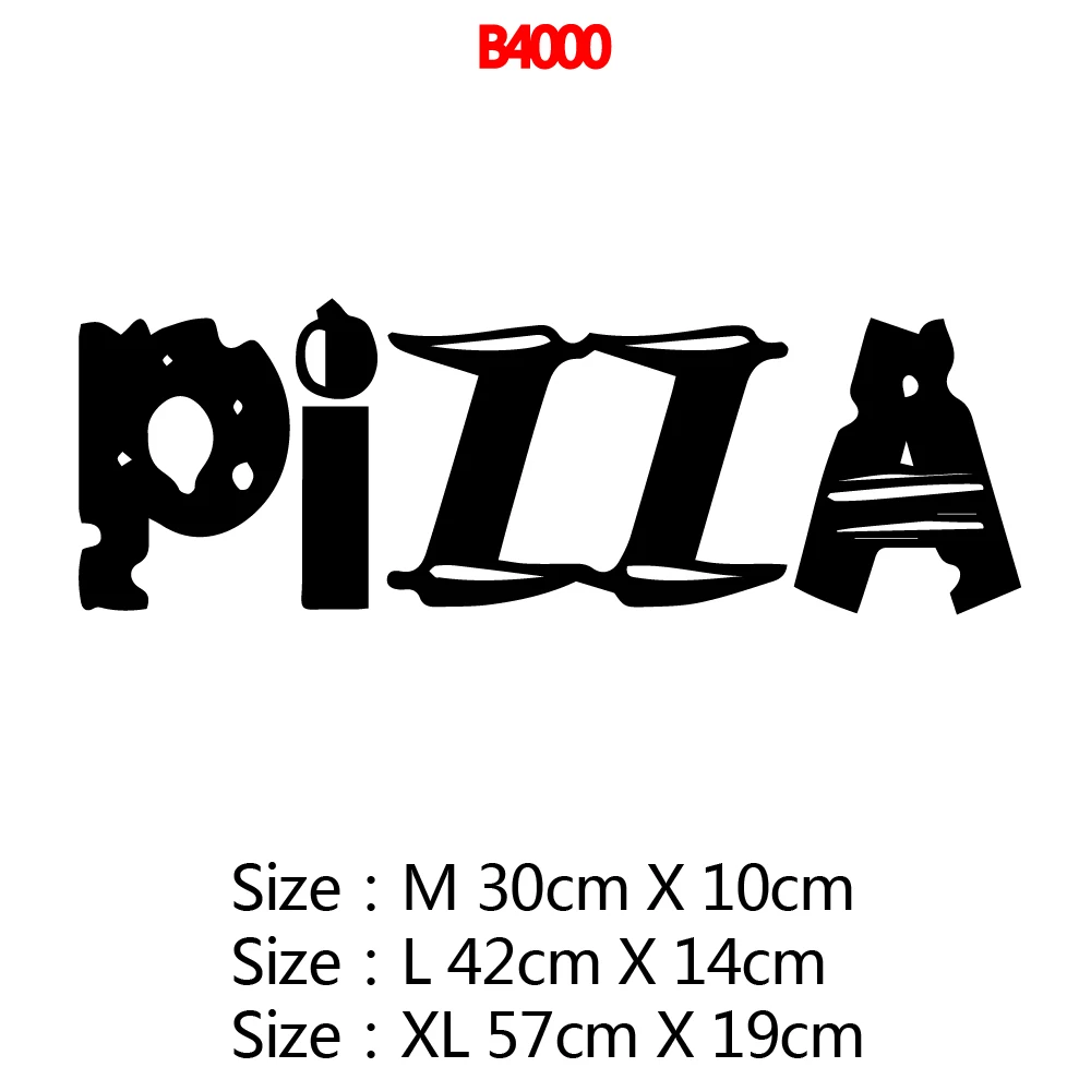 Creative Vinyl Pizza Wall Sticker Home Decor For Restaurant Decoration Decal Stickers Murals Creative Vinyl Pizza Wall Sticker Home Decor For Restaurant Decoration Decal Stickers Murals