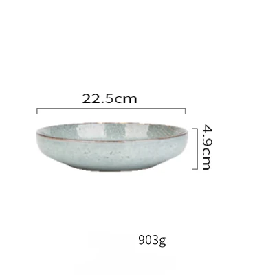 ANTOWALL, винтажная полосатая керамическая посуда, тарелка, миска, индивидуальная линия, для домашнего использования, миска для супа, риса, тарелка, кружка - Цвет: 9