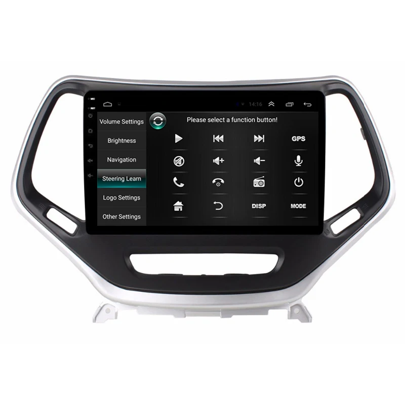 Excellent 9" 2.5D IPS Android 8.1 Car DVD Multimedia Player GPS for Jeep Cherokee 2014 2015 2016 2017 audio car radio stereo navigation 3