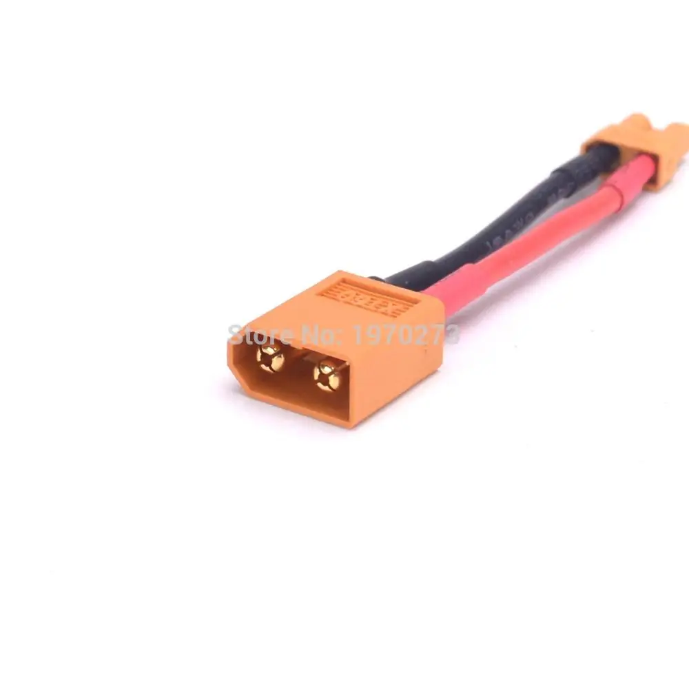 Штекер XT60 Мама/папа к штекеру XT30 папа/мама переходник кабели 16AWG для зарядки