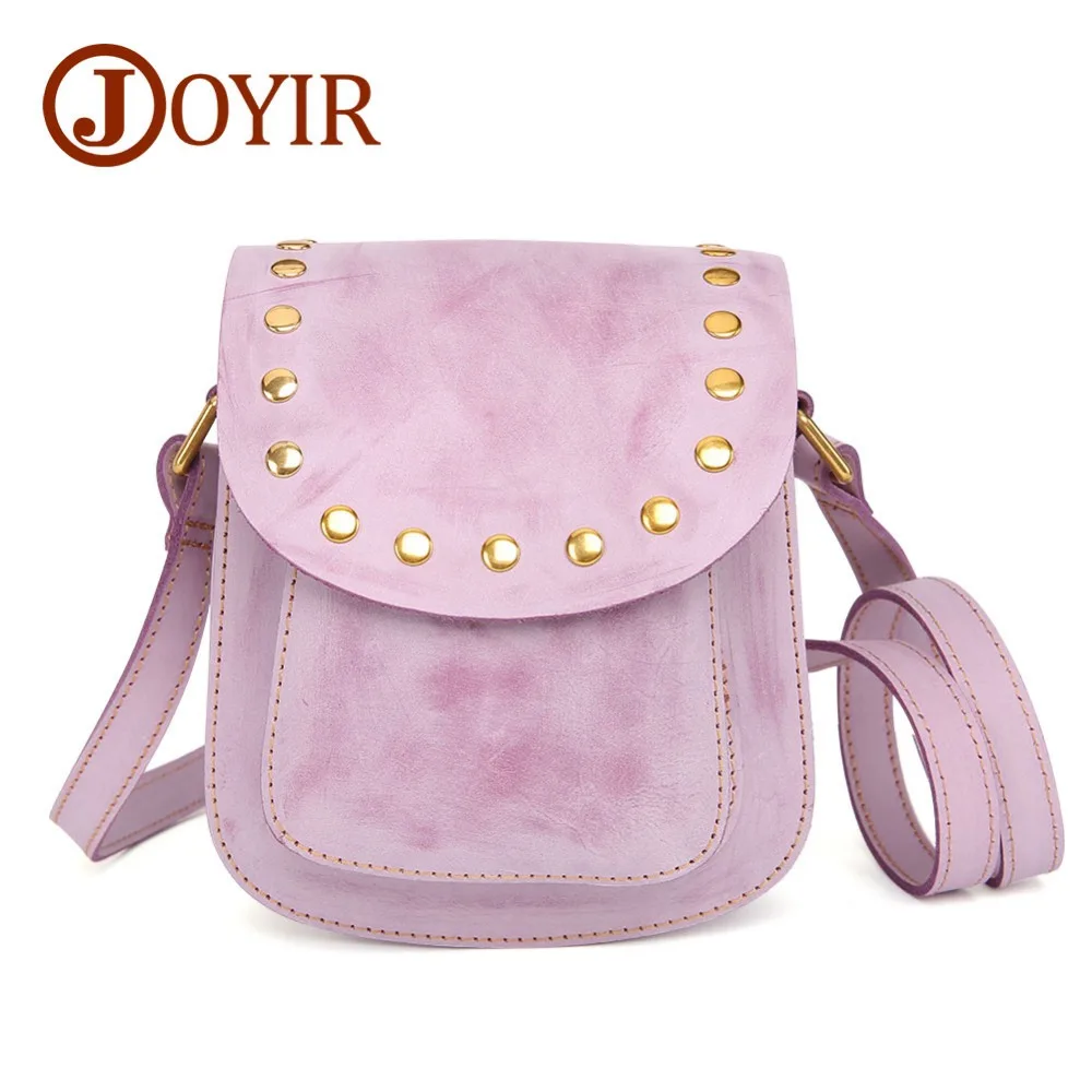 

JOYIR Genuine Leather Bag Designer Handbags High Quality Single Rivet Shoulder Bag Women Messenger Crossbody Bags Tote Bolsos