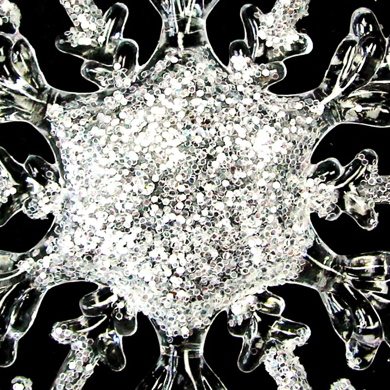 New 10pcs Christmas Ornament window decoration frozen snow effect acrylic diamond snowflake effect Size: 11cm and 17cm New 10pcs Christmas Ornament window decoration frozen snow effect acrylic diamond snowflake effect Size: 11cm and 17cm