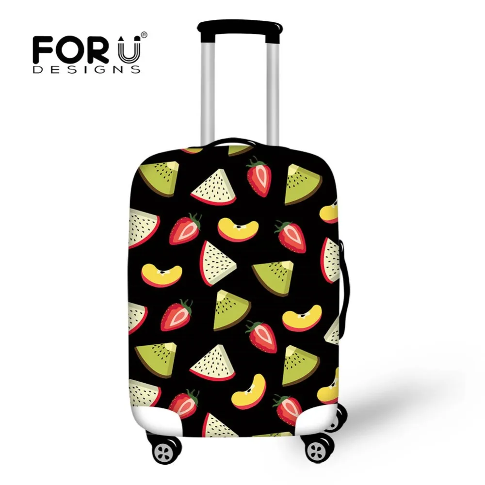 

FORUDESIGNS Thick Elastic Suitcase Protective Covers Fruit Pattern Dust proof Vacation Accessories Apply to 18''-30'' Trunk Case