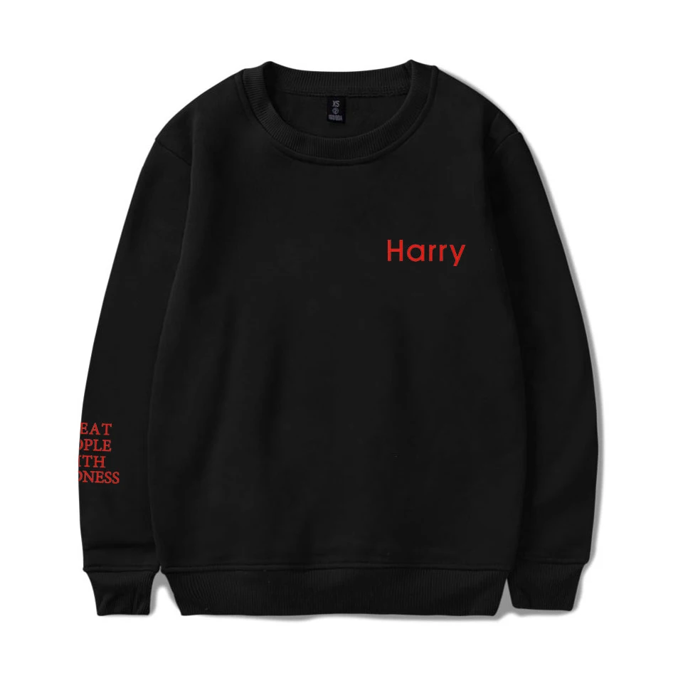 

KELUOXIN Harry Styles Pullovers Sweatshirts Women Men Harry Treat People With Kindness Letter Pattern Popular Hip Hop Hoodies