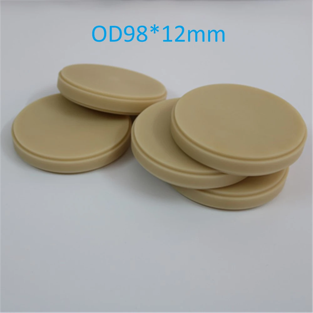 

5 Piece/Lot PMMA CAD/CAM PMMA Blocks OD98*12mm Wieland CAD/CAM System
