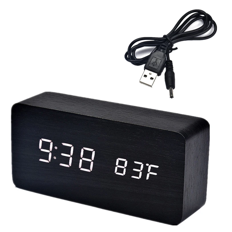 Projection Alarm Clock 180° Rotation Usb Powered Led | MercadoLivre