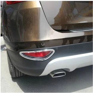 

1pair Rear Foglight Cover Chrome silver color Left / Right side for Chinese Brilliance V5 suv 2012 - 2013 Auto car motor part