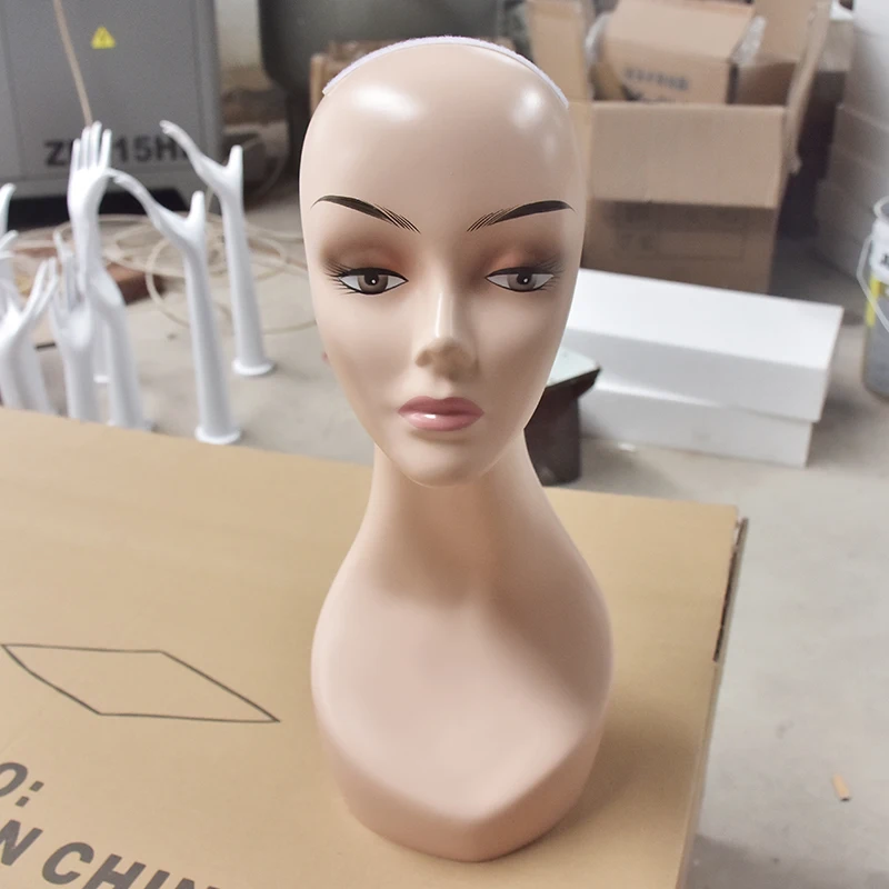 High Quality 52cm Circumference Women ABS Mannequin Manikin Head Model