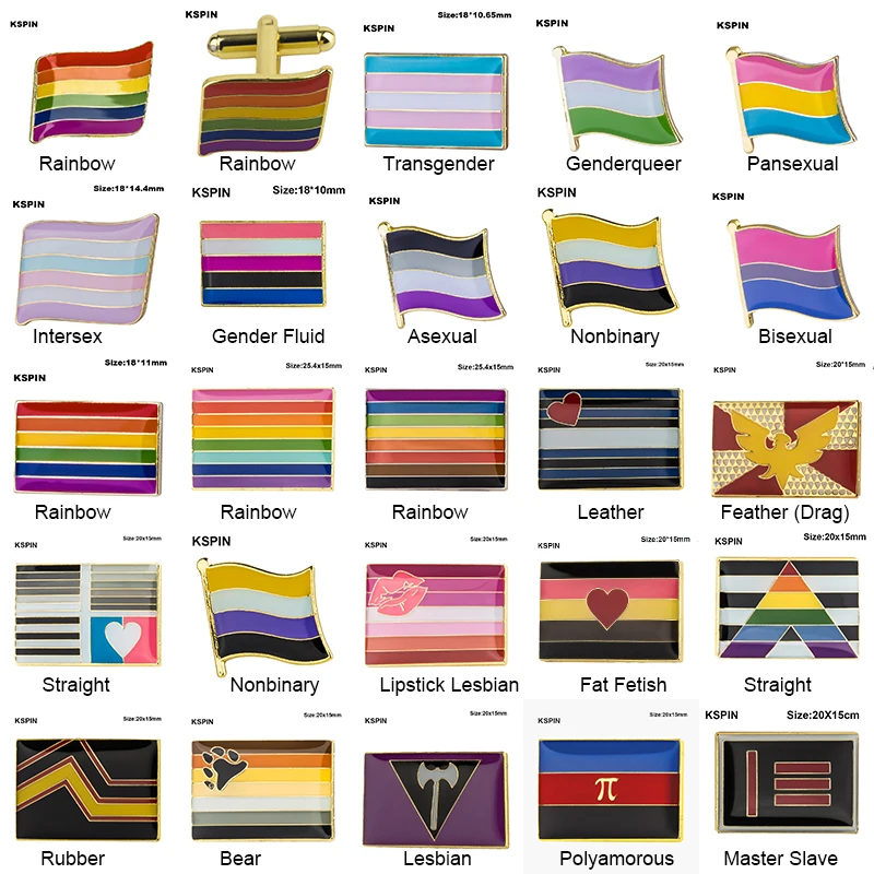 

Pride Badge Bisexual Pansexual Brooch Lesbian Pride Pin Flag LGBTQ Gay Flag Lapel Pin