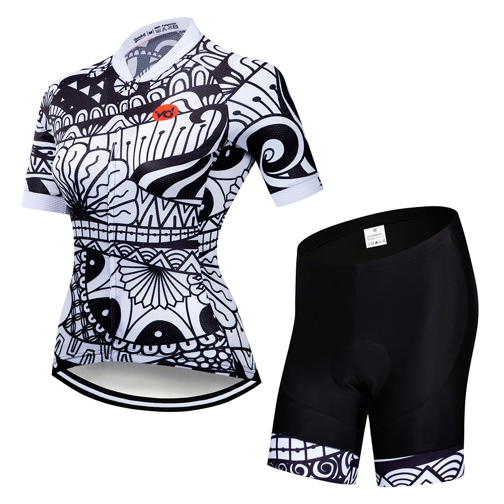 VENDULL Велоспорт Джерси Набор Женский гоночный велосипед одежда летняя одежда для велоспорта Hombre Майо Ropa Ciclismo#02 - Цвет: Jersey Pants