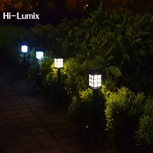 Hi-Lumix 6 шт. винтажное солнечное Ландшафтное освещение водонепроницаемый дворцовый фонарь газон Звездная ночь Открытый Lwan садовая дорожка украшение